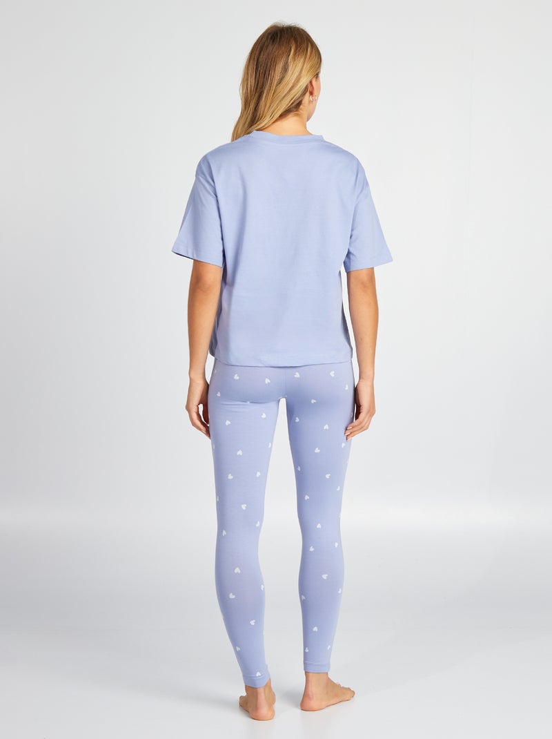 Ensemble pyjama 'Stitch' 'Disney' - 2 pièces Violet - Kiabi