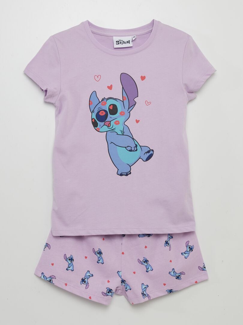 Ensemble pyjama 'Stitch' 'Disney' Violet - Kiabi