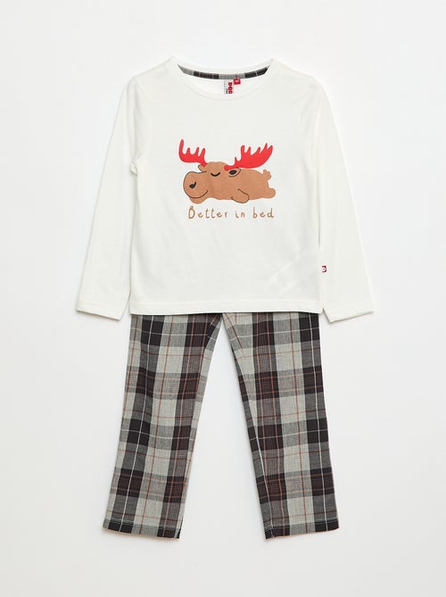 Ensemble pyjama t-shirt + pantalon - 2 pièces - Kiabi