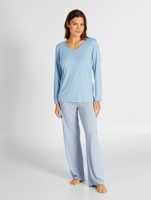 Ensemble pyjama t-shirt + pantalon - 2 pièces - Kiabi