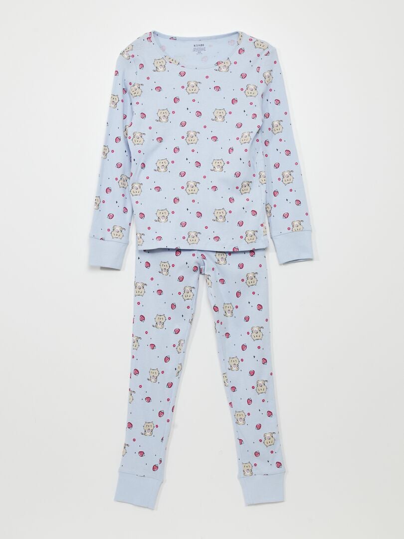 Petit Bateau Pyjama Enfant Imprimé Cœurs en Côte 2 Ans : : Mode