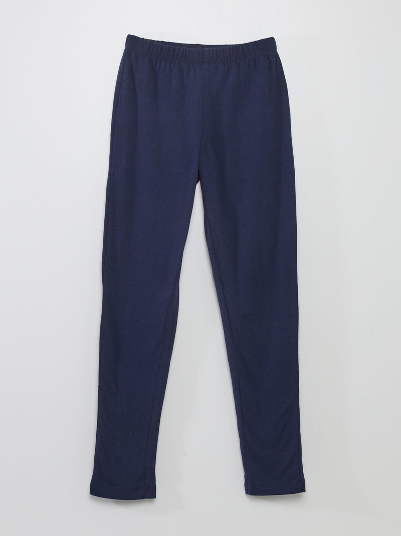 Ensemble pyjama t-shirt + pantalon - 2 pièces Bleu - Kiabi