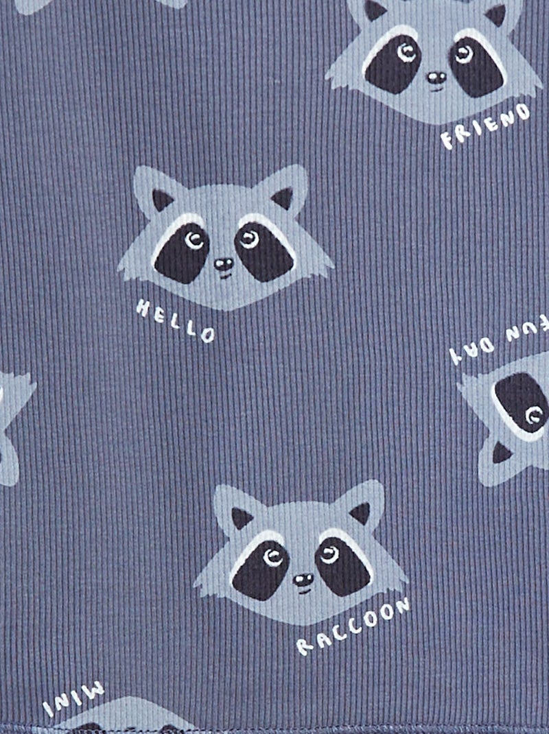 Ensemble pyjama t-shirt + pantalon - 2 pièces Bleu - Kiabi