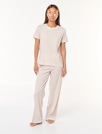 Ensemble pyjama t-shirt + pantalon - 2 pièces