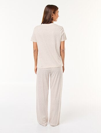 Ensemble pyjama t-shirt + pantalon - 2 pièces
