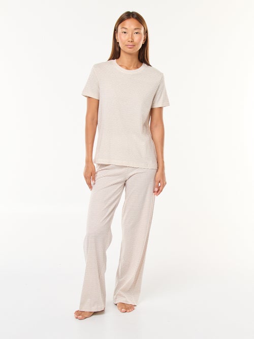 Ensemble pyjama t-shirt + pantalon - 2 pièces - Kiabi