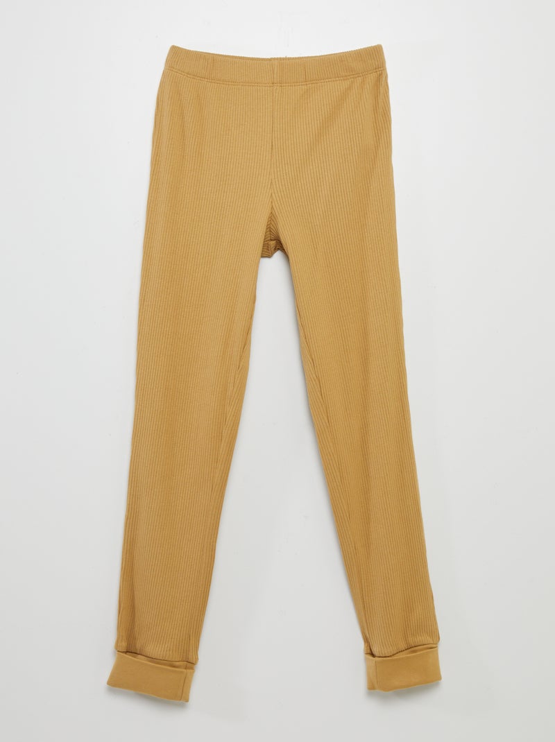 Ensemble pyjama t-shirt + pantalon - 2 pièces Marron - Kiabi
