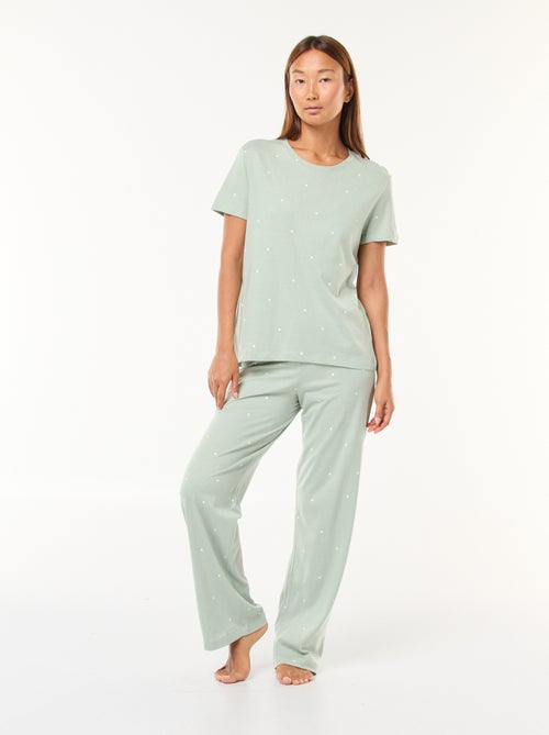 Ensemble pyjama t-shirt + pantalon - 2 pièces - Kiabi