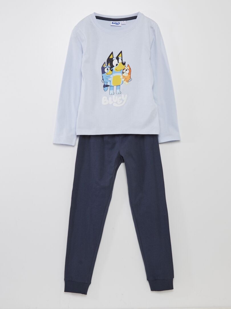 Ensemble pyjama t-shirt + pantalon 'Bluey' - 2 pièces Bleu - Kiabi