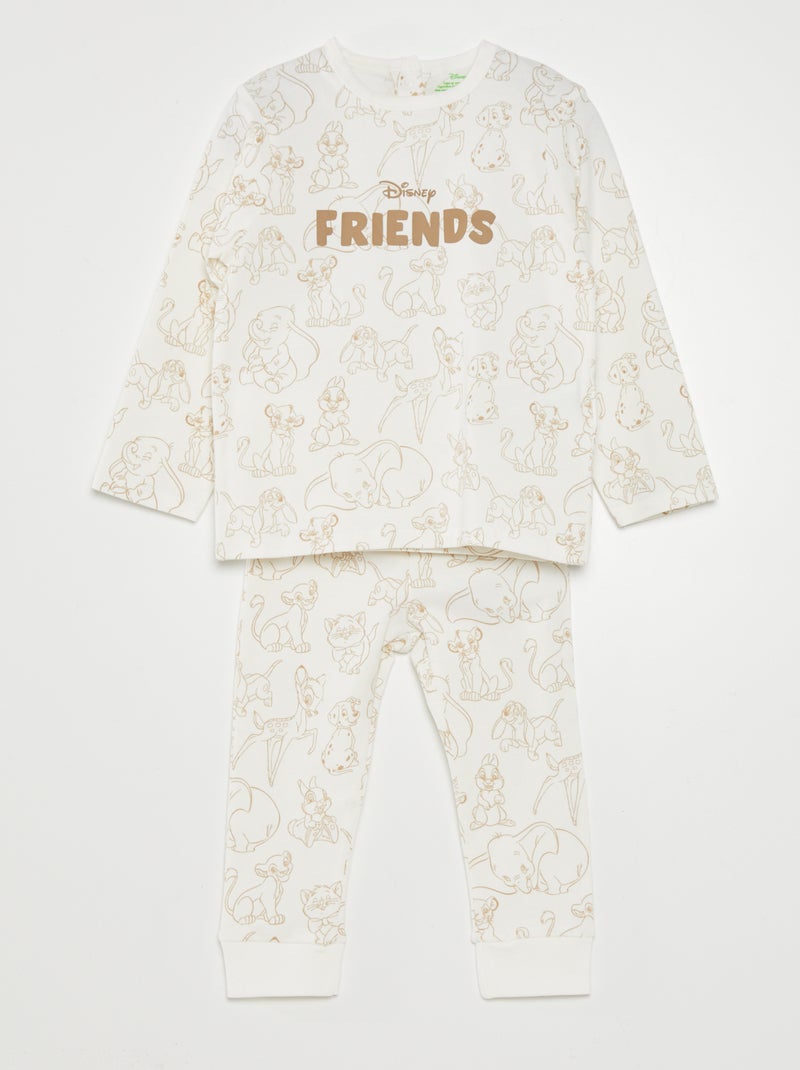 Ensemble pyjama t-shirt + pantalon 'Disney' - 2 pièces Blanc - Kiabi