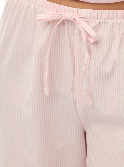 Ensemble pyjama t-shirt + pantalon en popeline 'Angel' - 2 pièces - Kiabi