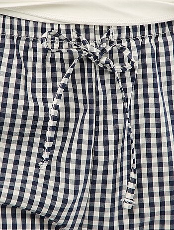 Ensemble pyjama t-shirt + pantalon en popeline 'Stitch' - 2 pièces