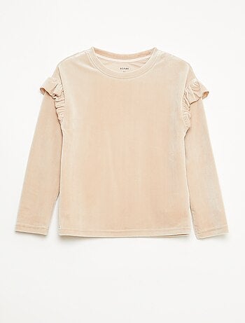 Ensemble pyjama t-shirt + pantalon en velours - 2 pièces