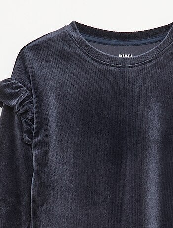 Ensemble pyjama t-shirt + pantalon en velours - 2 pièces