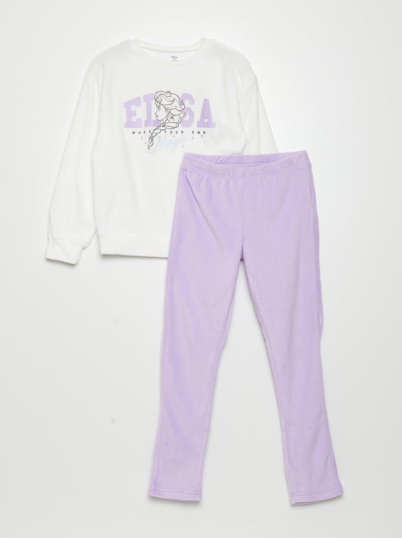 Ensemble pyjama t-shirt + pantalon 'Marie' - 2 pièces BLANC - Kiabi