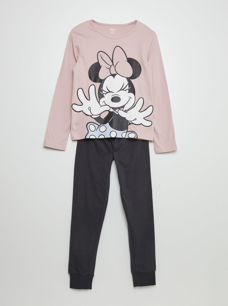 Ensemble pyjama t-shirt + pantalon 'Minnie' - 2 pièces Violet - Kiabi