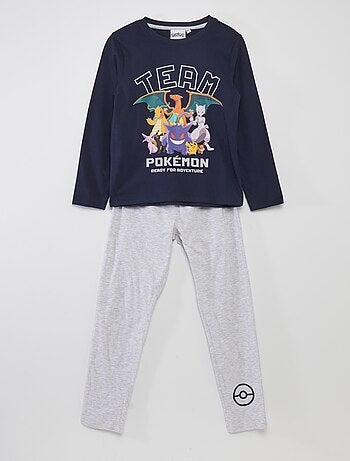 Ensemble pyjama t-shirt + pantalon 'Pokemon' - 2 pièces