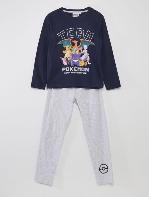 Ensemble pyjama t-shirt + pantalon 'Pokemon' - 2 pièces - Kiabi