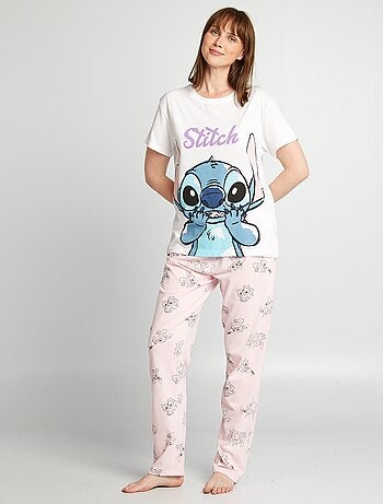 Ensemble pyjama t-shirt + pantalon 'Stitch' 'Disney' - 2 pièces