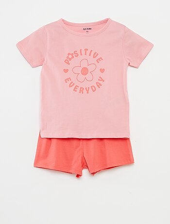 Ensemble pyjama t-shirt + short - 2 pièces