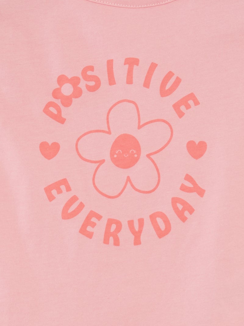 Ensemble pyjama t-shirt + short - 2 pièces ROSE - Kiabi