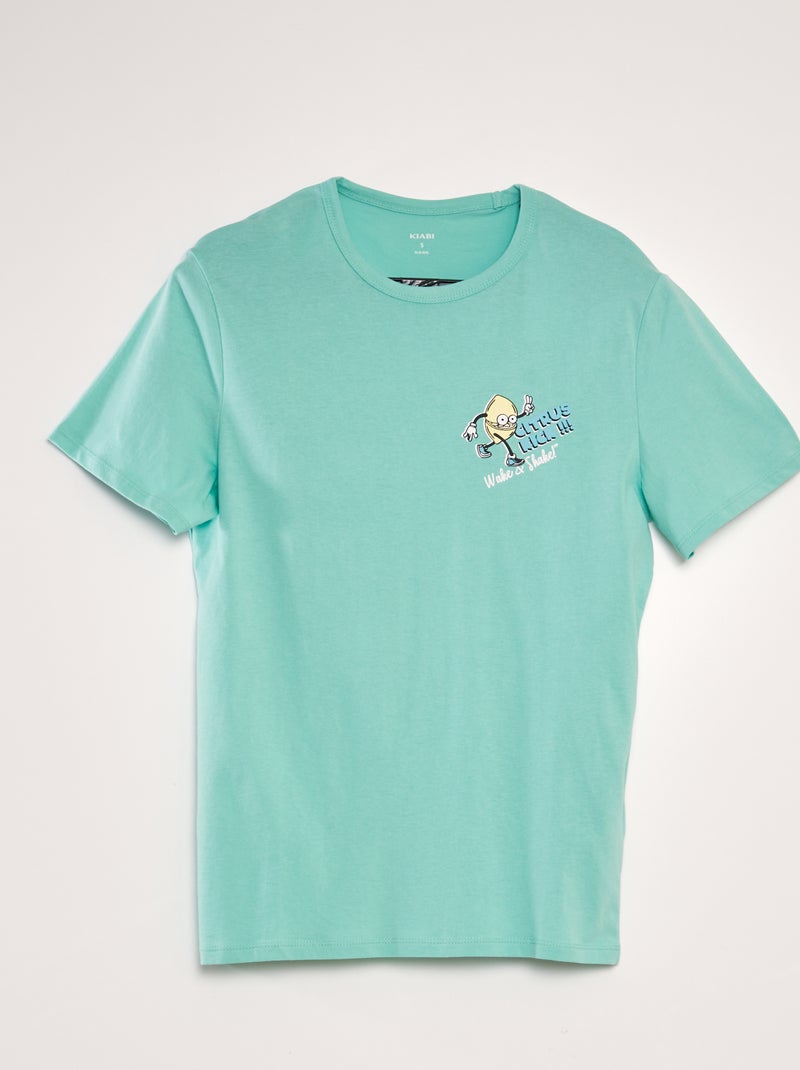 Lot de 2 ensembles 2 pièces t-shirts et shorts gris bleu La Redoute