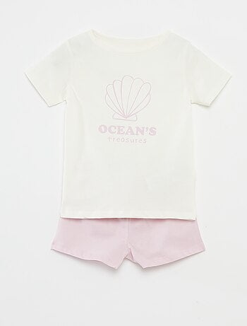 Ensemble pyjama t-shirt + short - 2 pièces