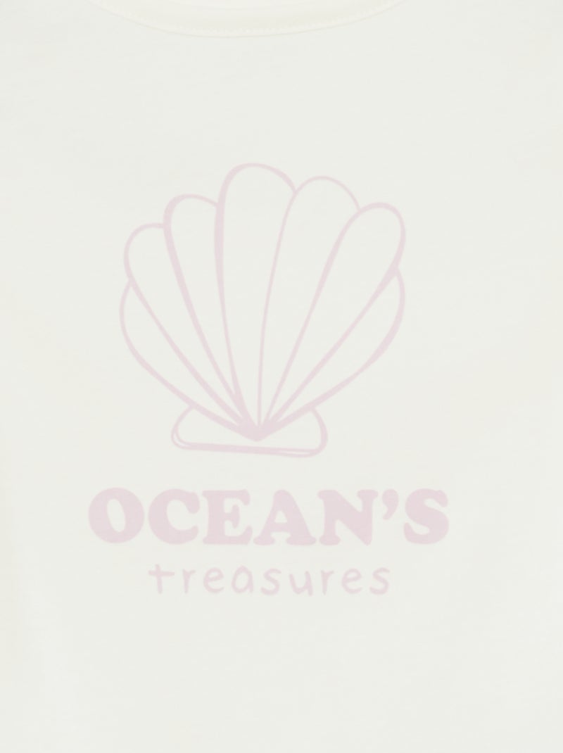 Ensemble pyjama t-shirt + short - 2 pièces VIOLET - Kiabi