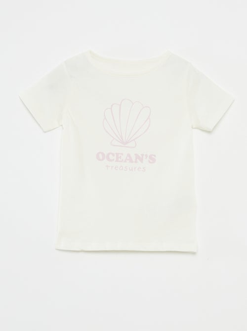 Ensemble pyjama t-shirt + short - 2 pièces - Kiabi