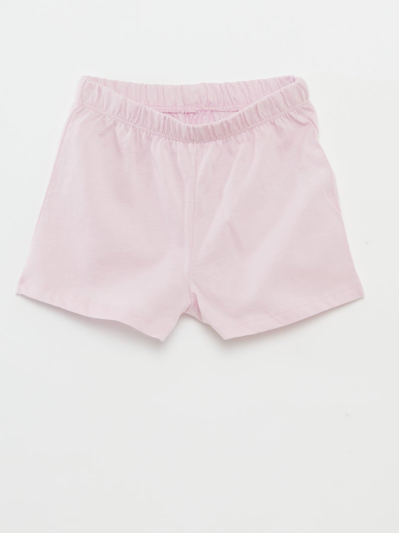 Ensemble pyjama t-shirt + short - 2 pièces VIOLET - Kiabi