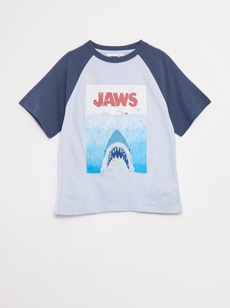 Ensemble pyjama t-shirt + short 'Jaws' - 2 pièces BLEU - Kiabi