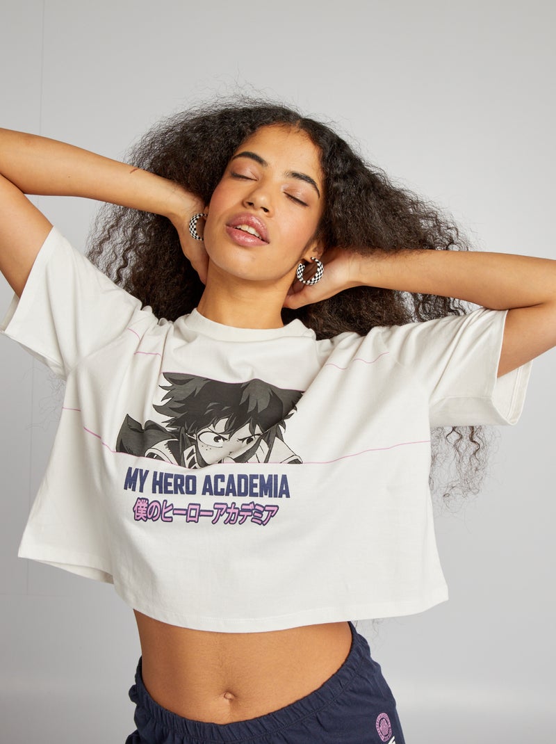 Ensemble pyjama t-shirt + short 'My Hero Academia' - 2 pièces Beige - Kiabi