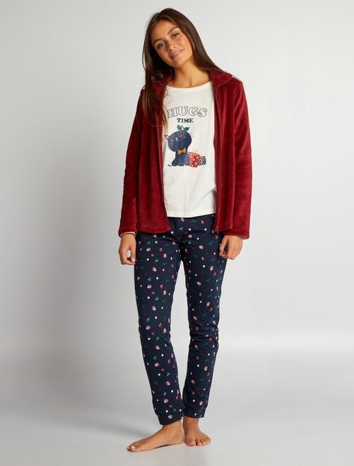 Ensemble pyjama t-shirt + sweat + pantalon - 3 pièces - Kiabi