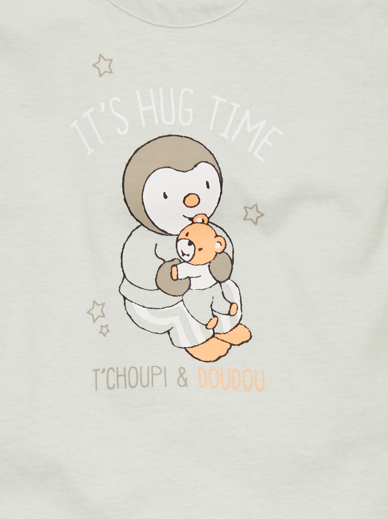 Ensemble pyjama 'T'choupi' Gris/bleu - Kiabi