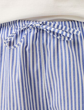 Ensemble pyjama tee-shirt + pantalon à carreaux - 2 pièces