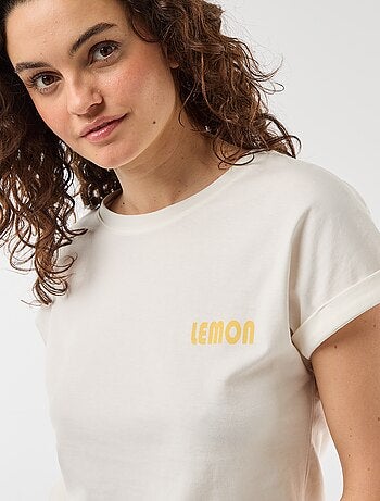 Ensemble pyjama tee-shirt + pantalon à carreaux - 2 pièces