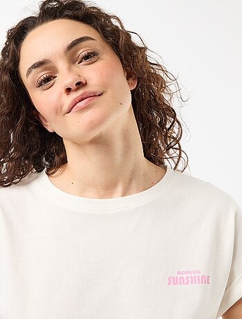 Ensemble pyjama tee-shirt + pantalon à rayures - 2 pièces
