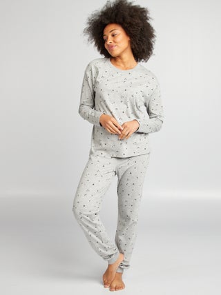 Ensemble pyjama tee-shirt + pantalon imprimé