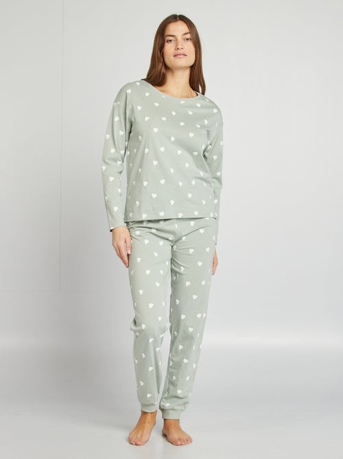 Ensemble pyjama tee-shirt + pantalon imprimé - Kiabi