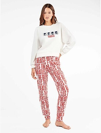 Ensemble pyjama the beatles en interlock de coton