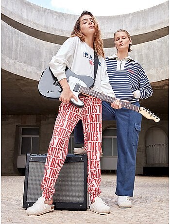 Ensemble pyjama the beatles en interlock de coton