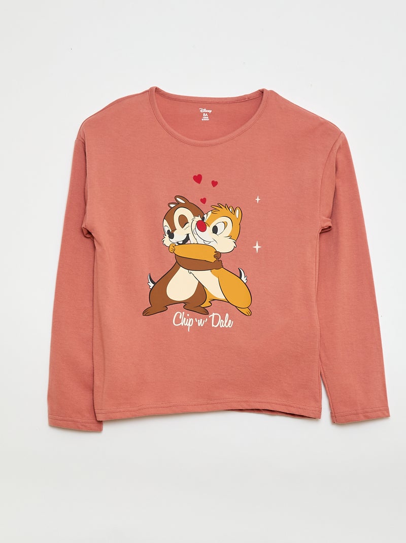 Ensemble pyjama 'Tic Tac' 'Disney' - 2 pièces Rose - Kiabi