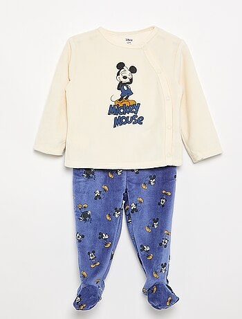 Ensemble pyjama velours 'Mickey Mouse' - 2 pièces