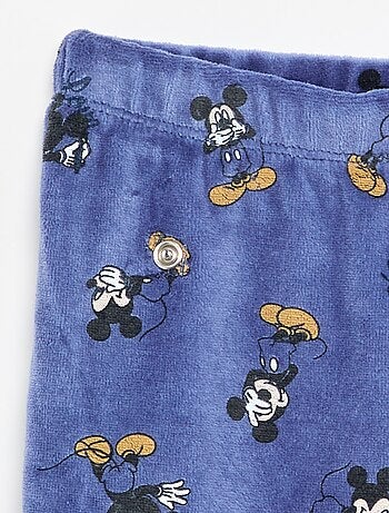 Ensemble pyjama velours 'Mickey Mouse' - 2 pièces