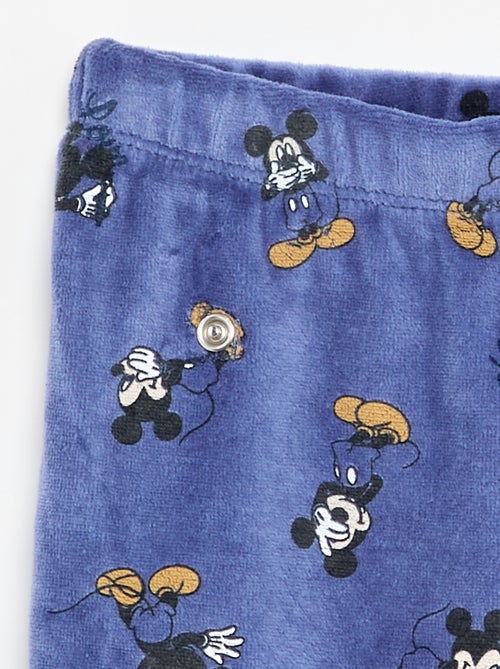 Ensemble pyjama velours 'Mickey Mouse' - 2 pièces - Kiabi Ensemble pyjama velours 'Mickey Mouse' - 2 pièces - Kiabi