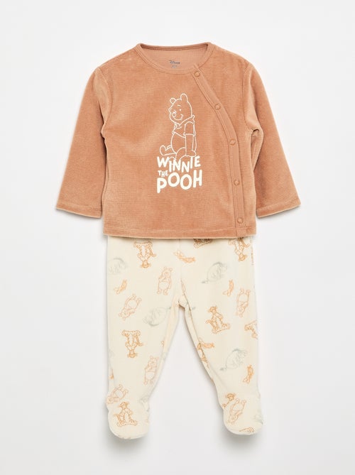 Ensemble pyjama velours 'Mickey Mouse' - 2 pièces - Kiabi