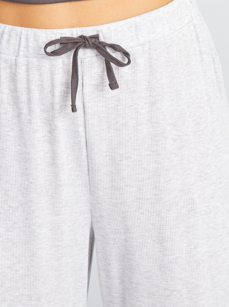 Ensemble pyjama 'Wednesday' t-shirt + pantalon - 2 pièces Gris - Kiabi