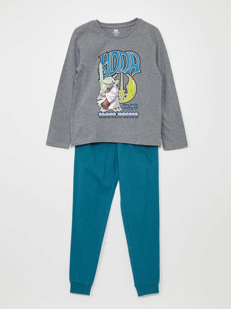 Ensemble pyjama 'Yoda' 'Star Wars' - 2 pièces Gris - Kiabi