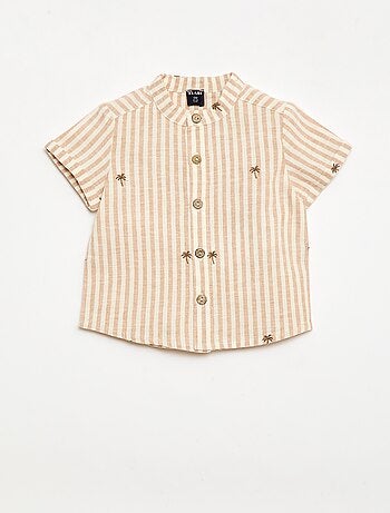 Ensemble rayé 2 pièces - chemise + short