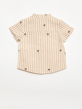 Ensemble rayé 2 pièces - chemise + short